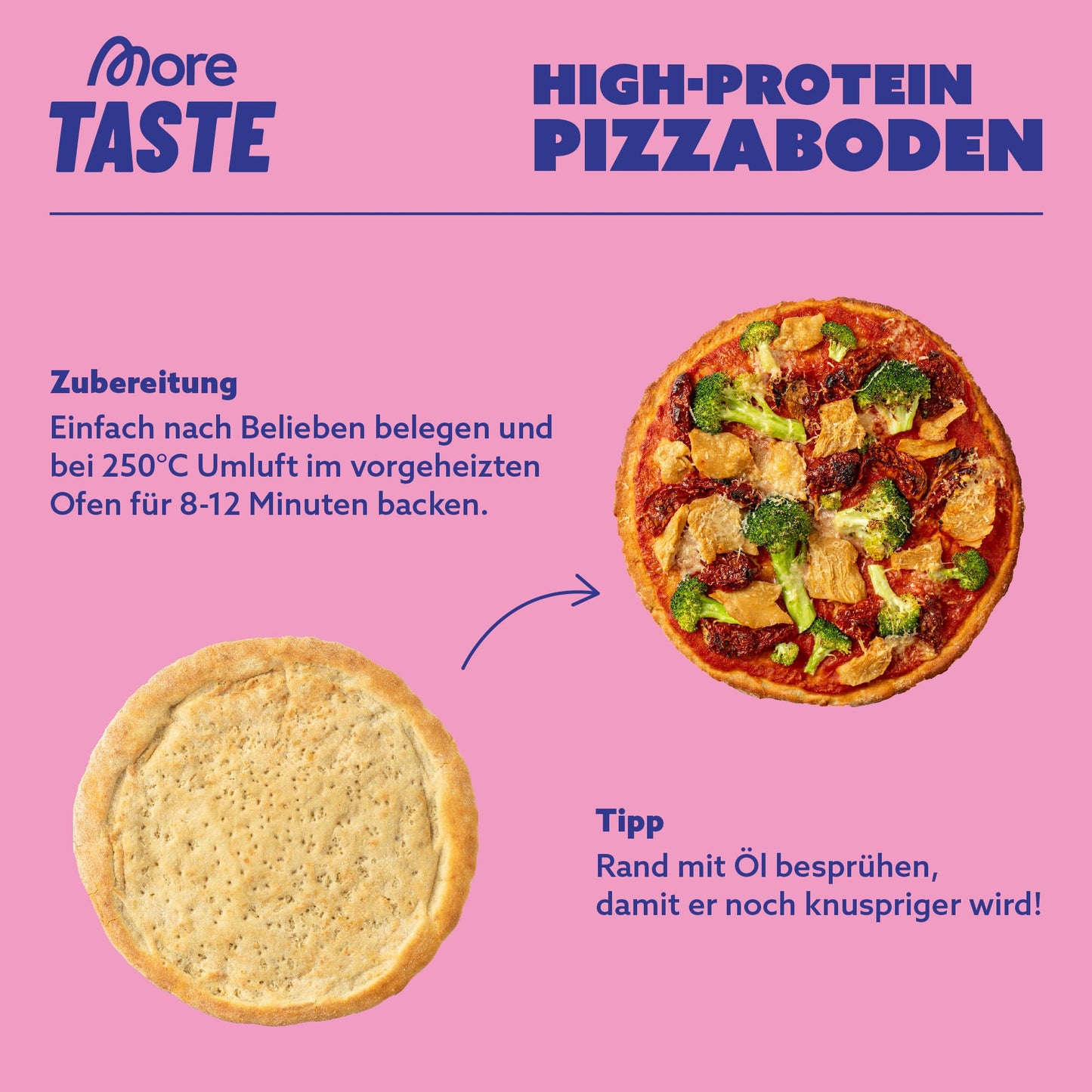 3er Bundle High-Protein Pizzaboden Classic