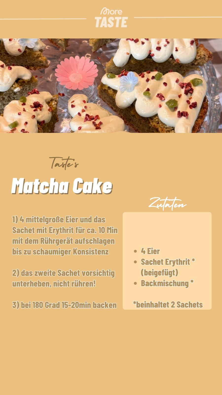 Backmischung für High-Protein Matcha-Kuchenboden