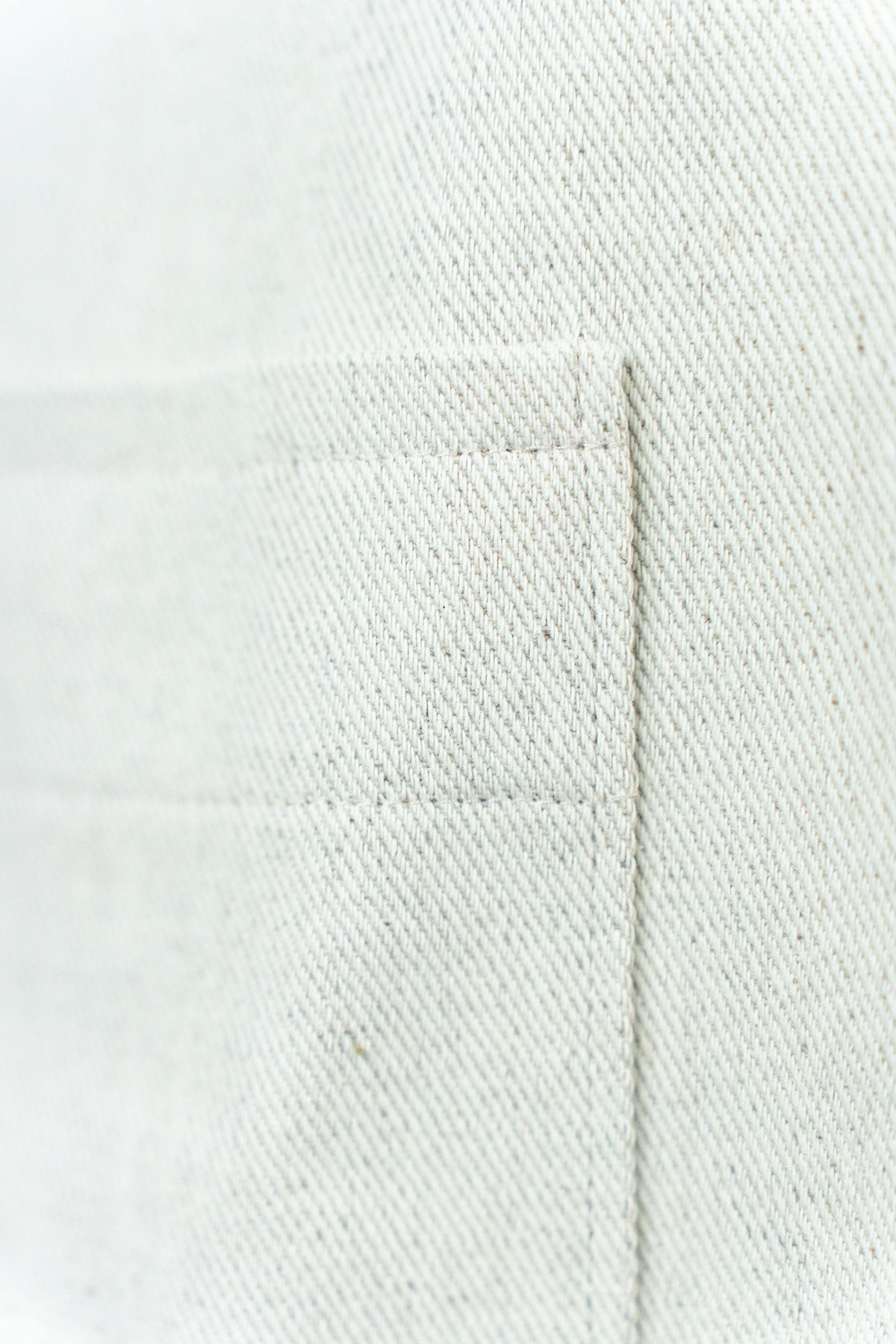 Aufgesetzte Tasche der Natur-Schürze aus Hanf-Baumwoll-Canvas